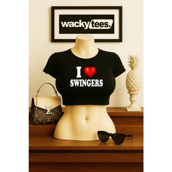 I Love Swingers I Heart Funny Adult Humor Graphic Tee Shirt - Picture 6 of 6